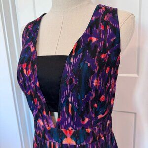 NWT Gianni Bini Crazy in Love Black and Fuchsia Dress Size 10